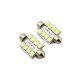 1.5 Watts - 10-30 Volts - C5W - Festoon Led Bulb - SV8.5 - White - D19.5*42mm - SJ5050-8B-W - AZLED